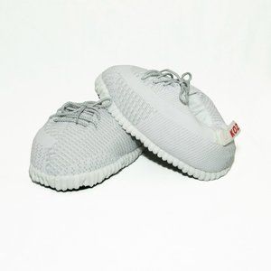 KrazeKickz Sneaker Slippers for Adults - White Reflective